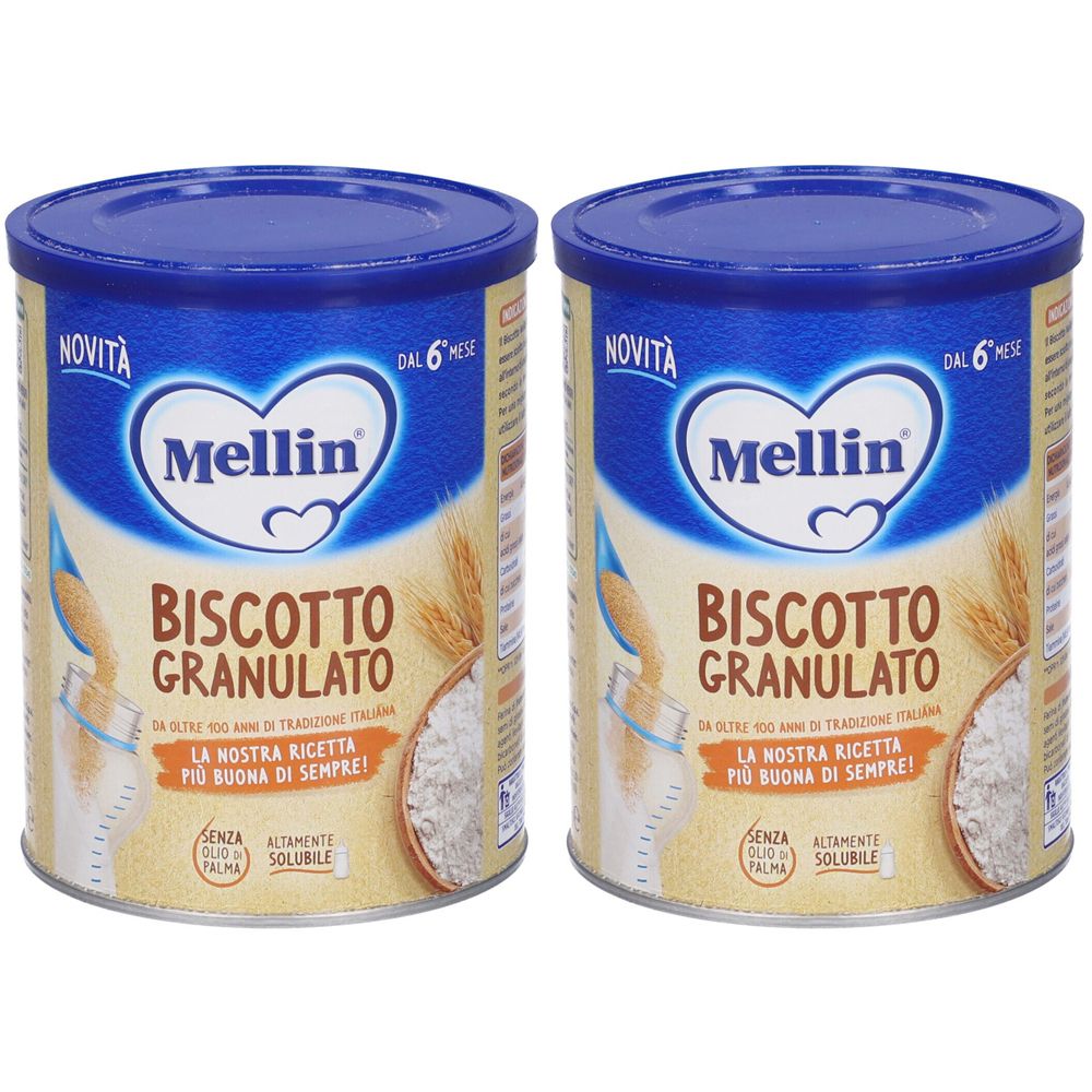 Mellin Biscotto Classico Granulato Set da 2