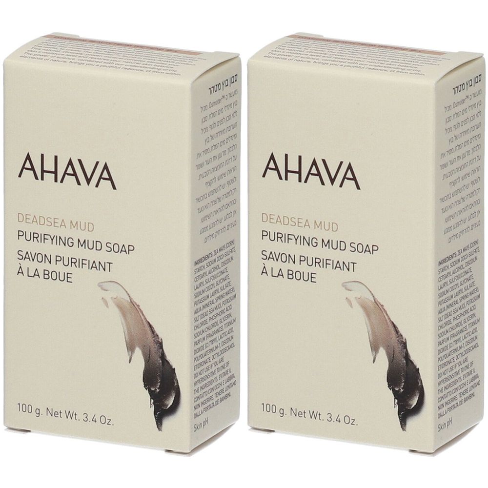 AHAVA Sapone Purificante al Fango del Mar Morto Set da 2