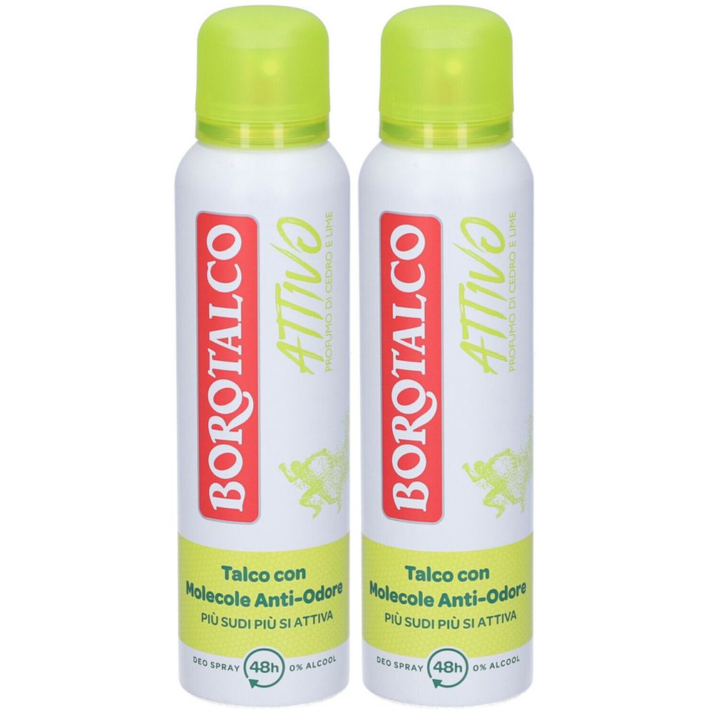 Borotalco Attivo Profumo di Cedro e Lime Set da 2
