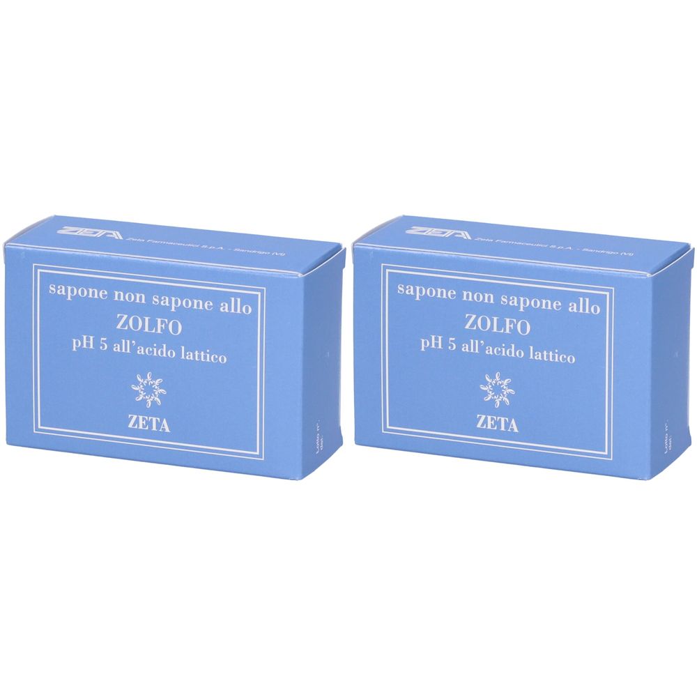 ZETA Sapone zolfo pH 5 Set da 2