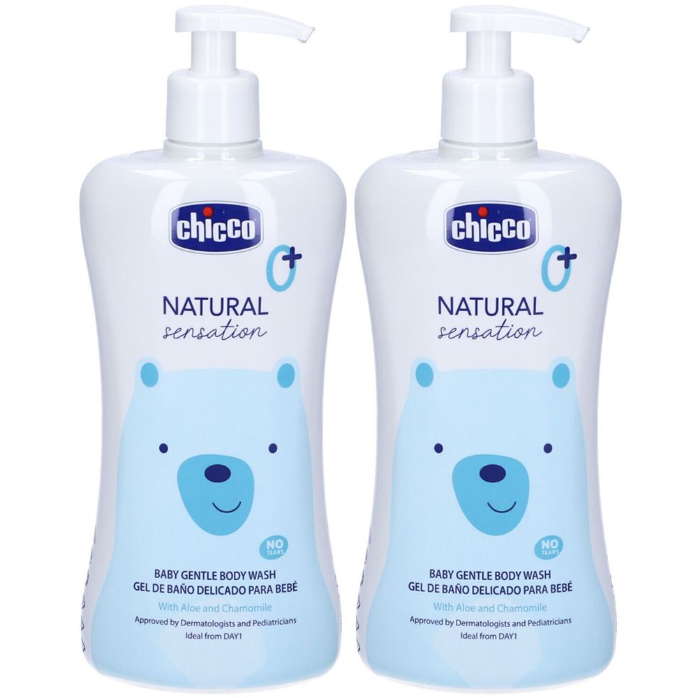 Chicco Baby Detergente Corpo Delicato Natural Sensation Set da 2