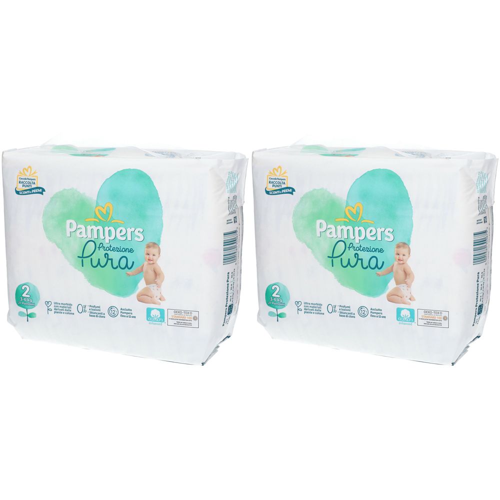 Pampers Protezione Pura 2 (3-6 kg) Set da 2