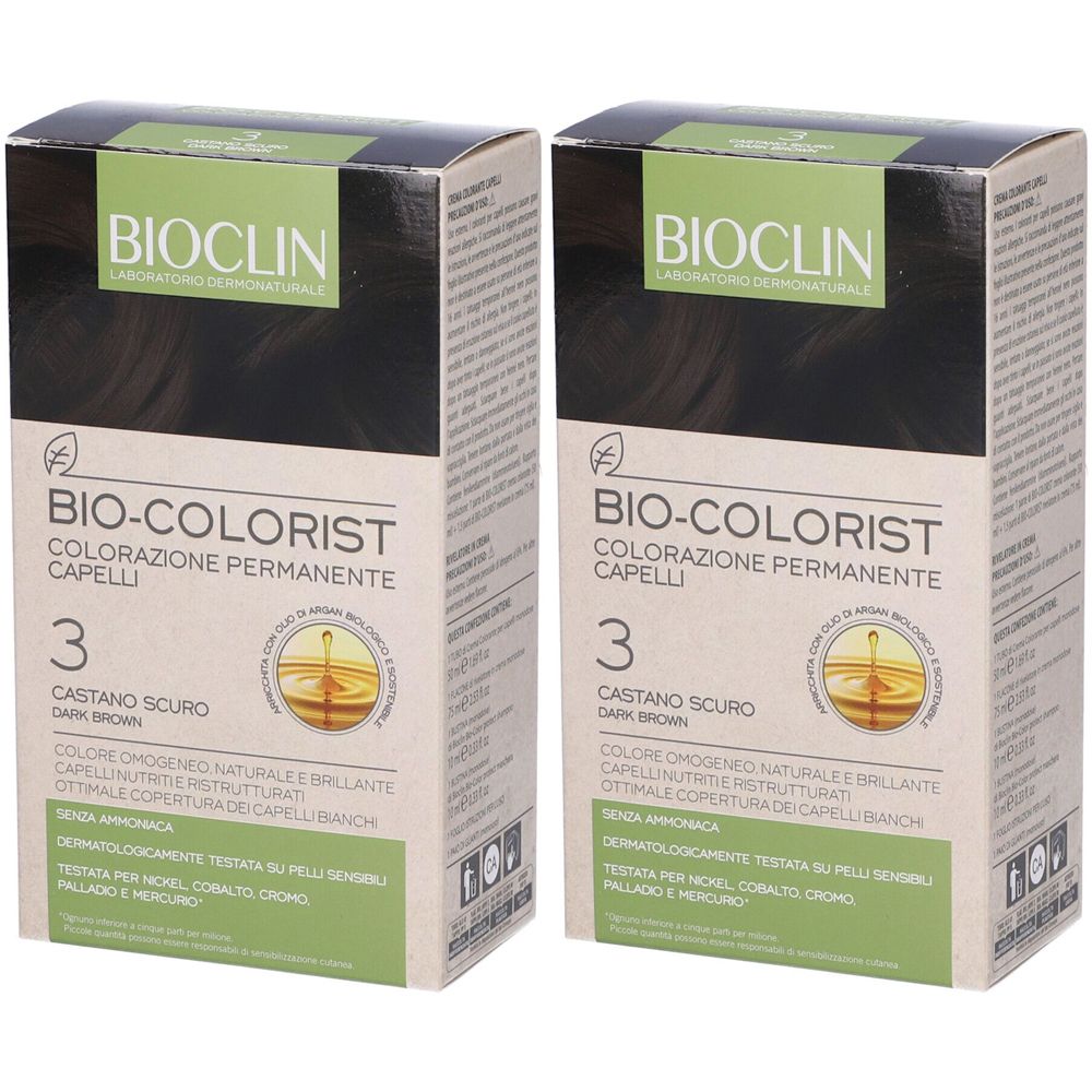 BIOCLIN Bio-Colorist 3 Castano Scuro Set da 2