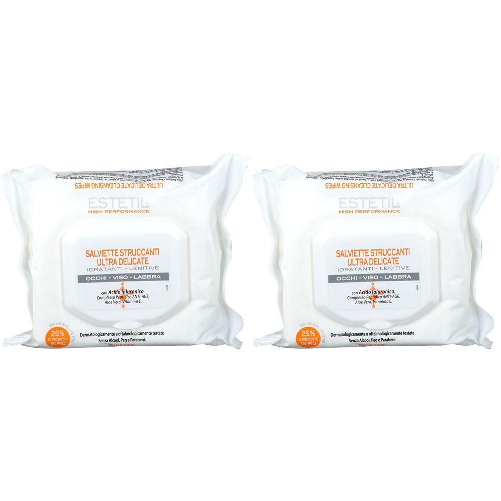 ESTETIL Salviettine Struccanti Ultra Delicate Set da 2