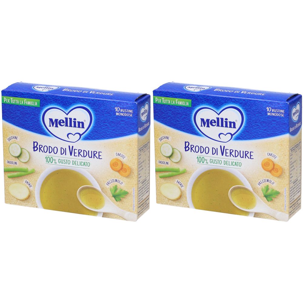 Mellin Brodo Di Verdure Set da 2