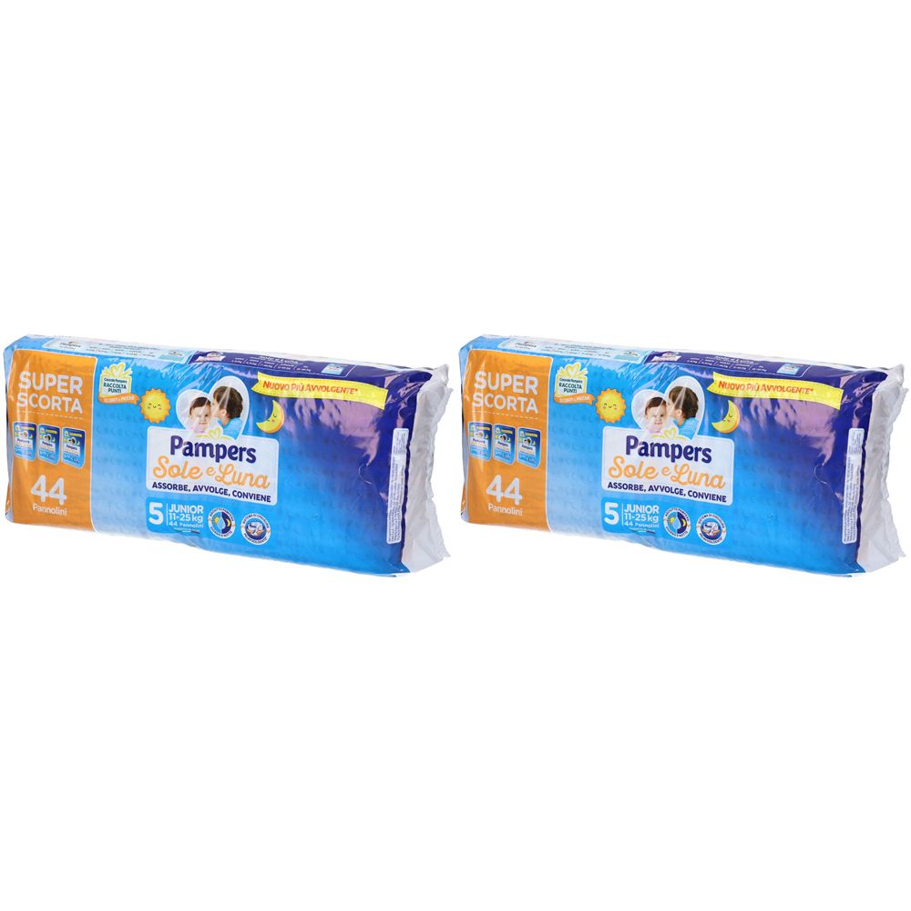 Pampers Sole e Luna Junior 5 11-25kg Set da 2