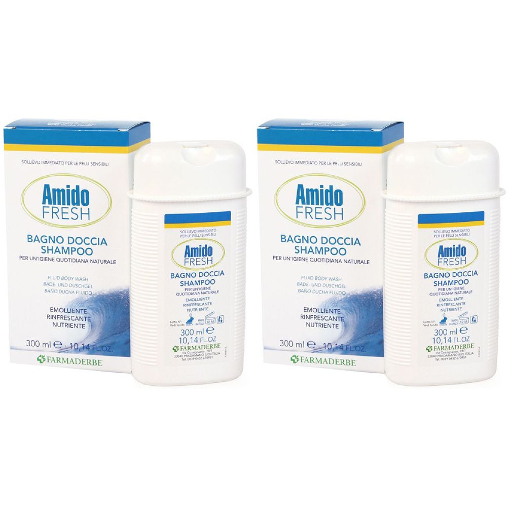Amido Fresh Bagno Doccia Shampoo 300 Ml Set da 2