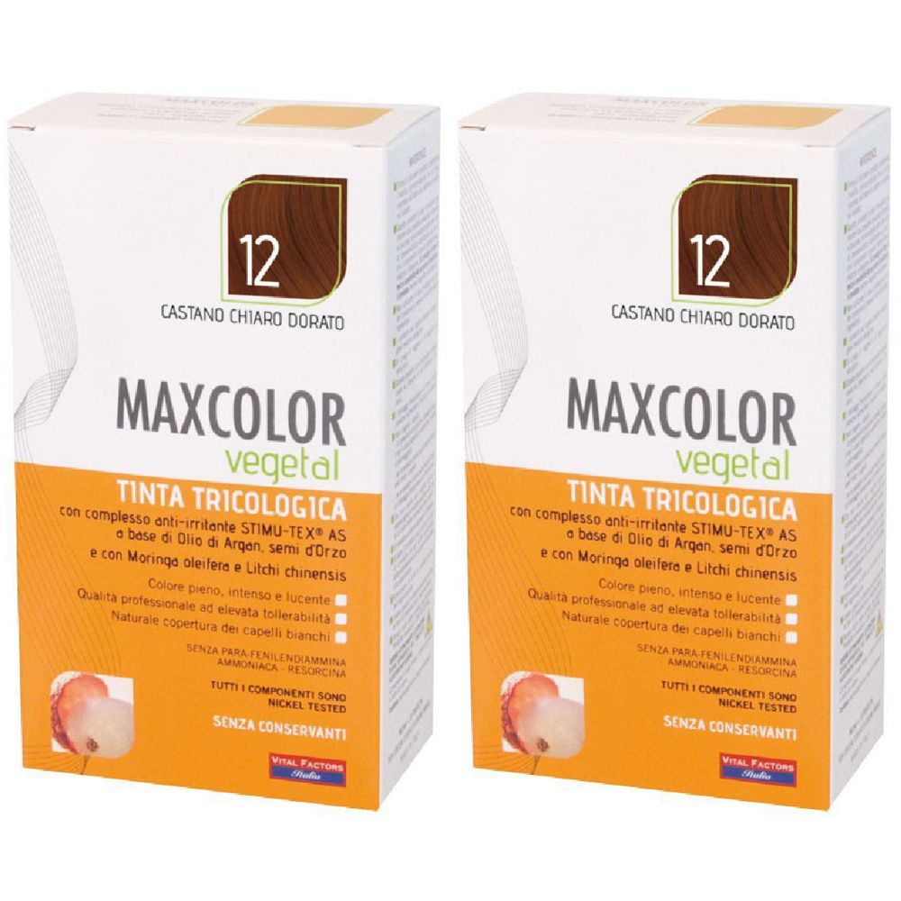 Max Color Vegetal 12 Tintura 140 Ml Set da 2