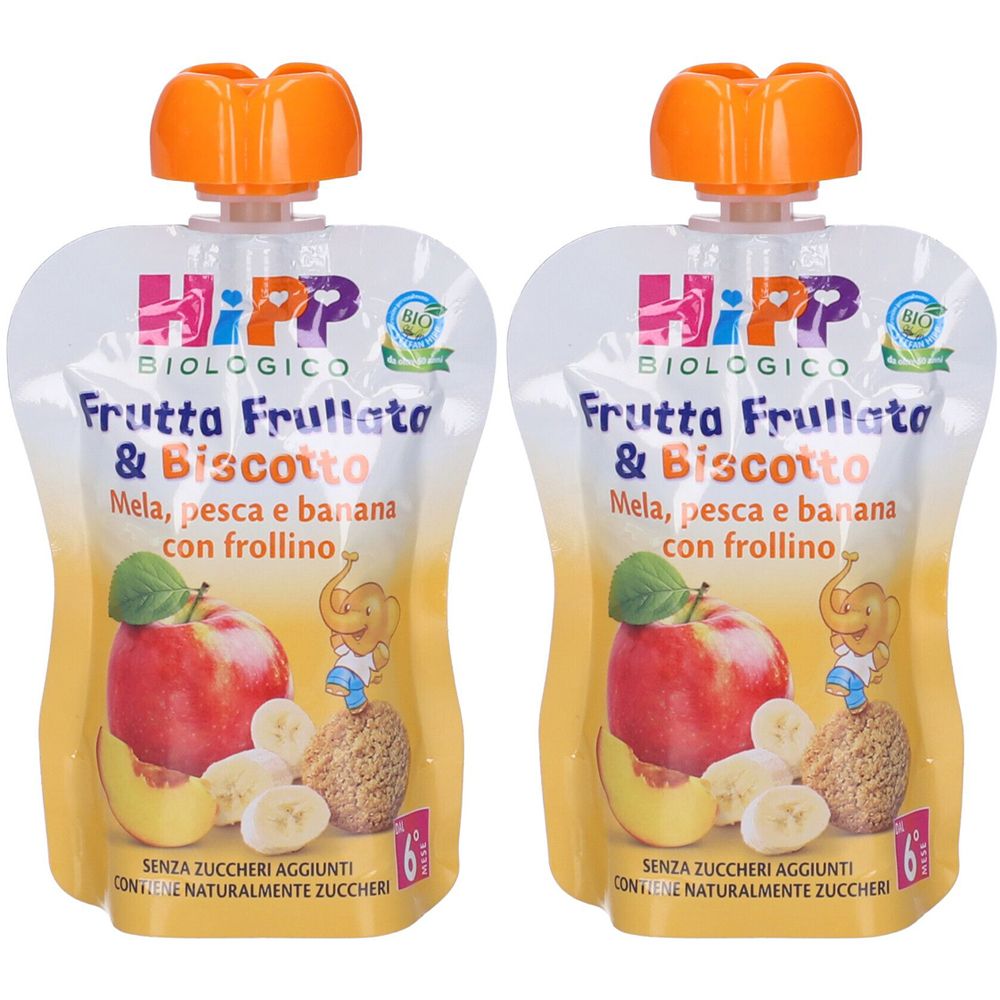 Hipp Bio Frutta Frull&Bisc Mel Set da 2