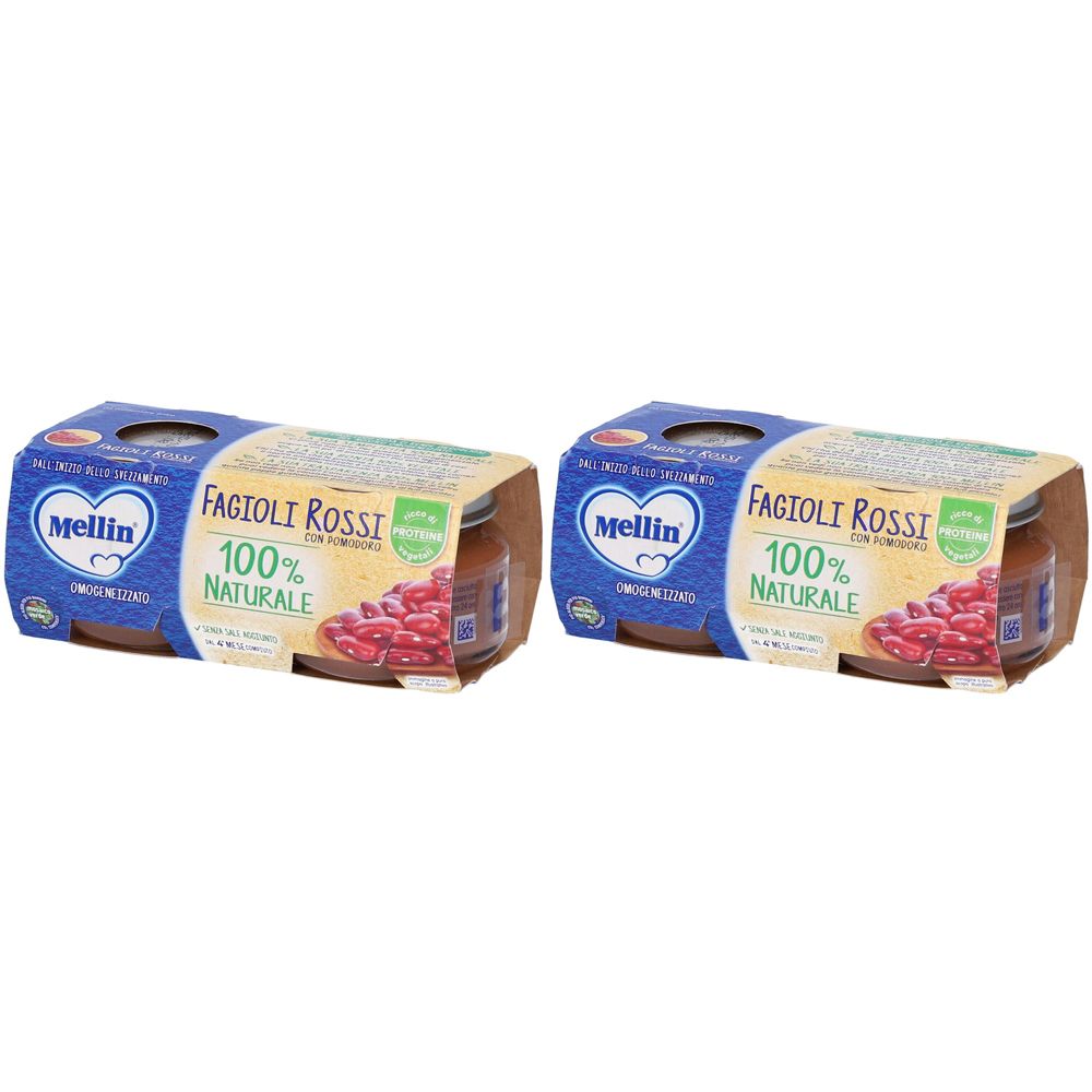 Mellin Omog Fagioli Ro 2X80G Set da 2