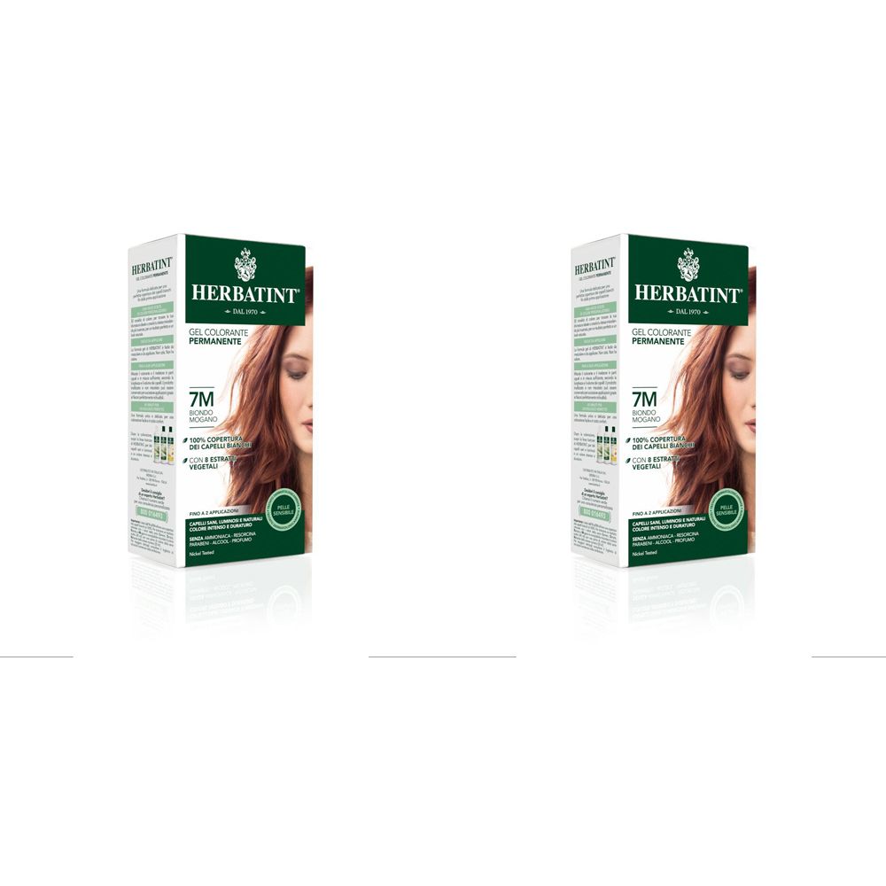 HERBATINT® Gel Colorante Permanente 7M Biondo Mogano Set da 2