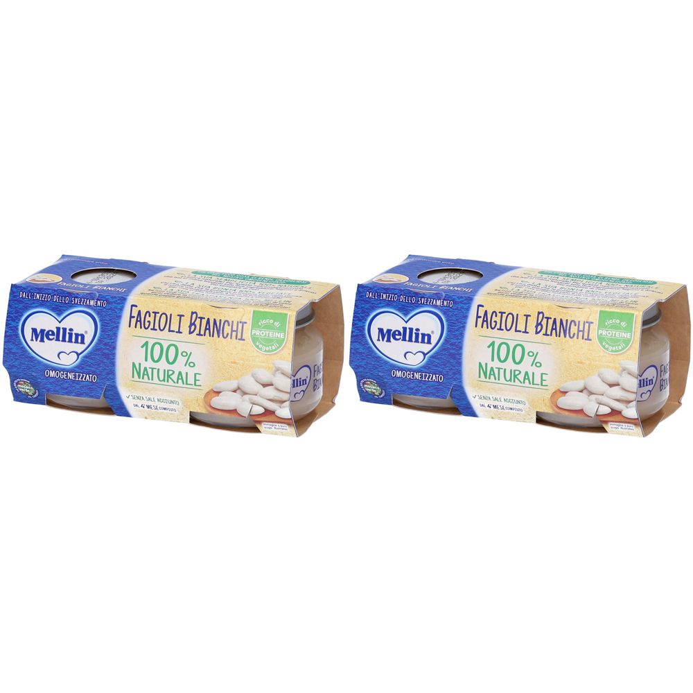 Mellin Omog Fagioli Bi 2X80G