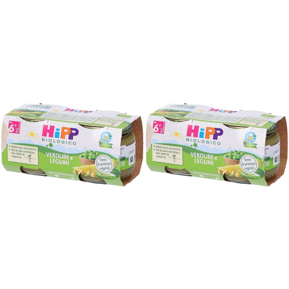 Hipp Bio Omog Verd/Legumi2X80G Set da 2