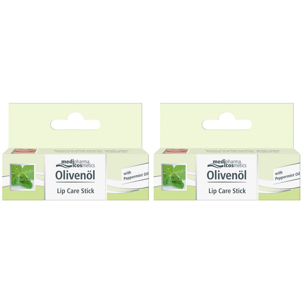 Medipharma Olivenol Lip Care Labbra Stick Set da 2