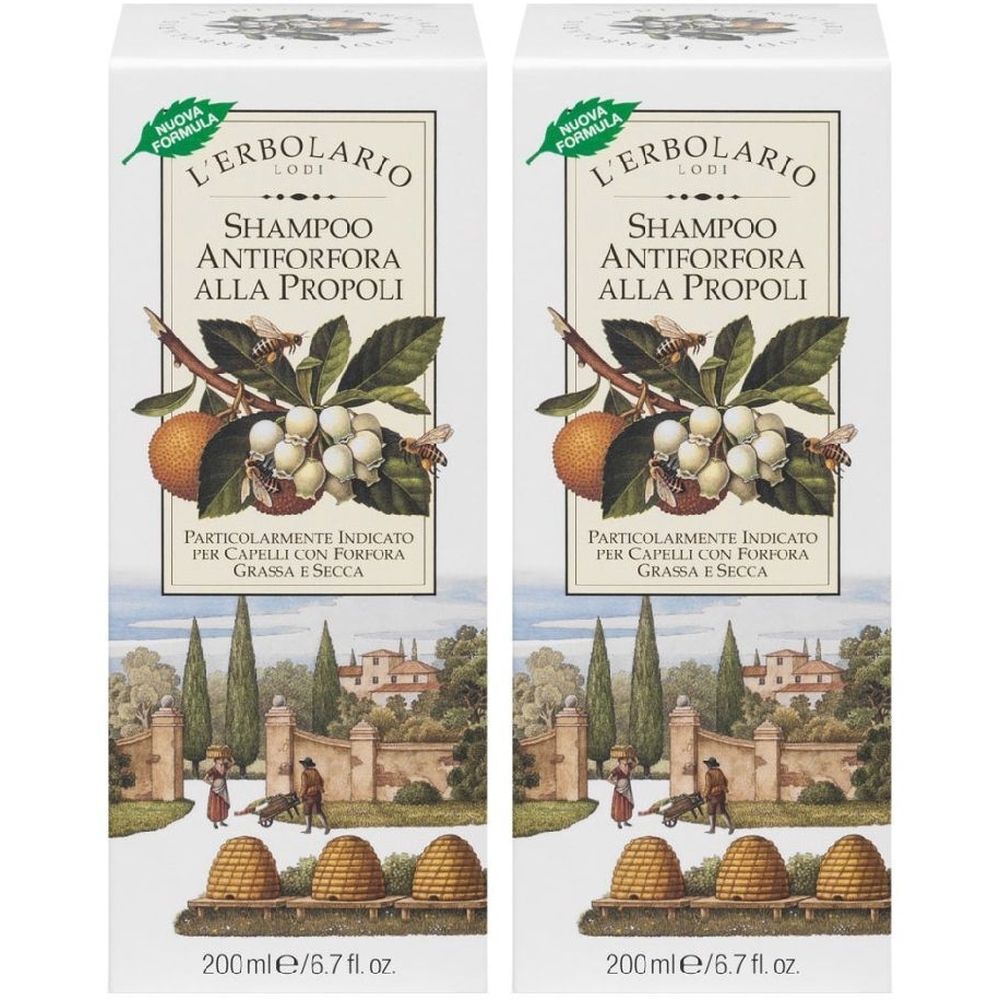 Shampoo Antiforfora Propoli 200 Ml Set da 2