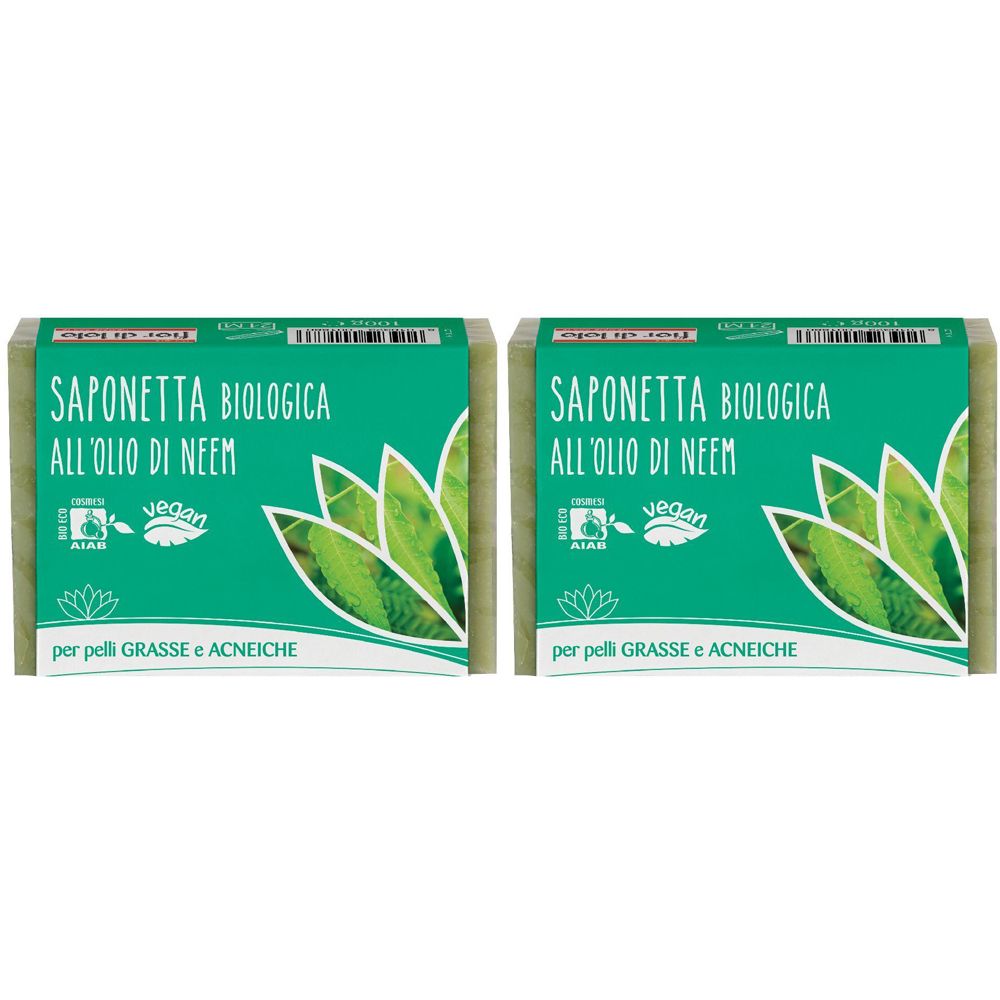 Fior Di Loto Saponetta Ol Neem Set da 2