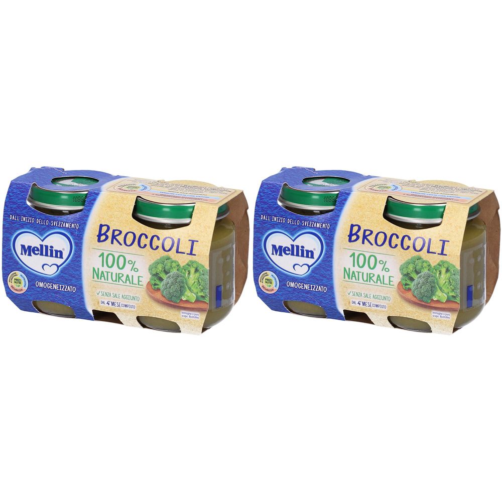 Mellin Omog Broccoli 2X125G Set da 2
