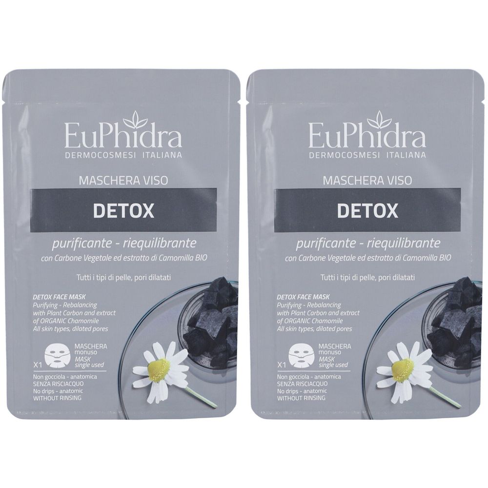 Euphidra Maschera Viso Detox Set da 2