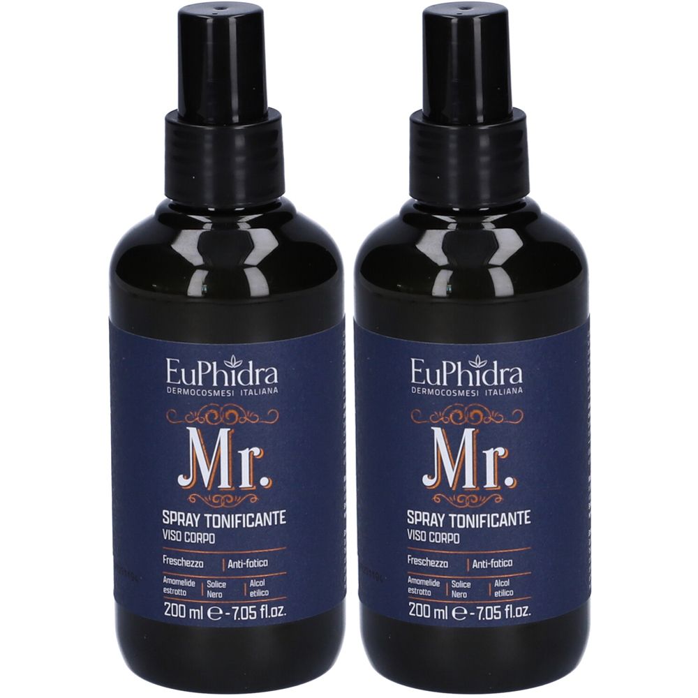Euphidra MR. Spray Tonificante Viso Corpo Set da 2