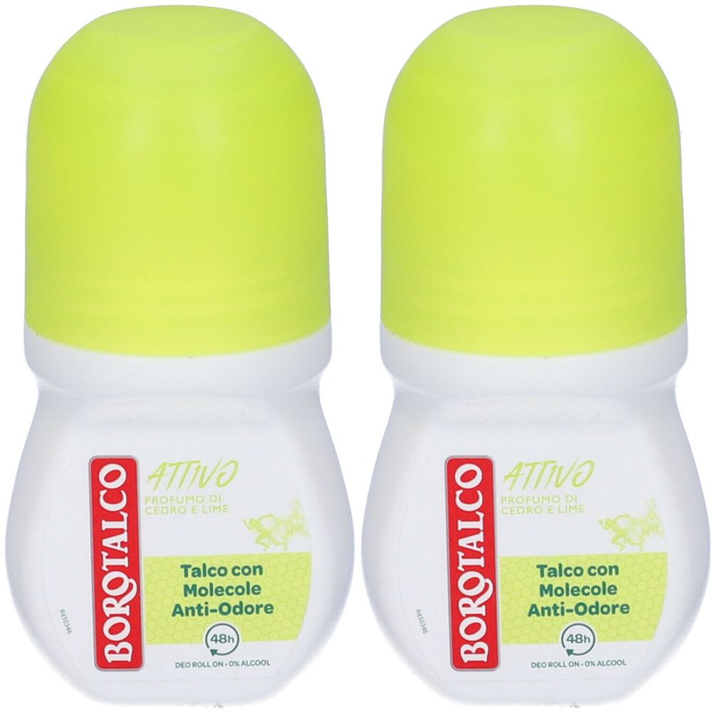 Borotalco Deo Roll Attivo Giallo Set da 2