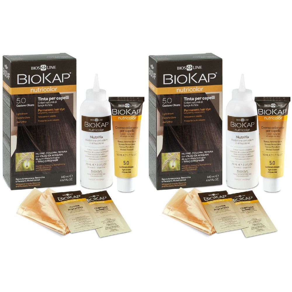 Biokap Nutricolor 10,0 New Biondo Extra Chiarissimo Tinta Tubo + Flacone Set da 2
