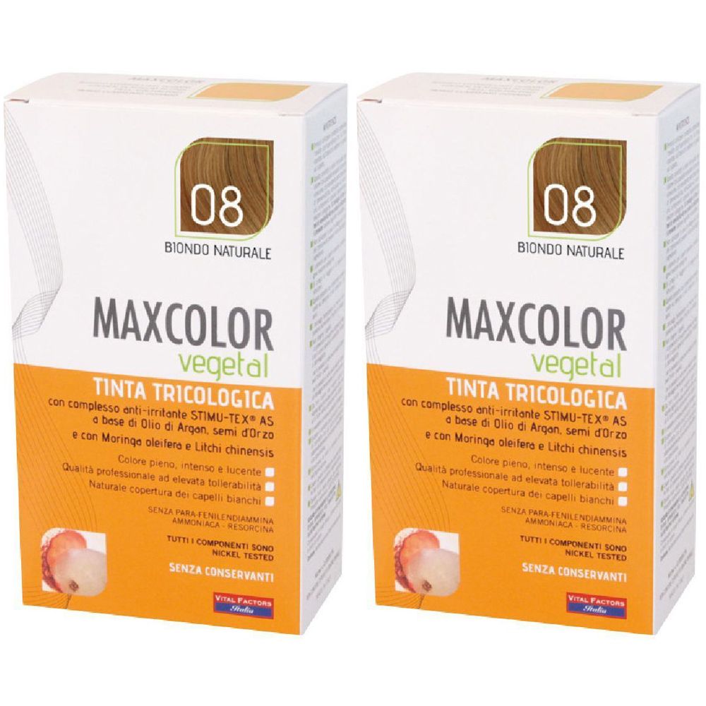 Max Color Vegetal 08 Tintura 140 Ml Set da 2