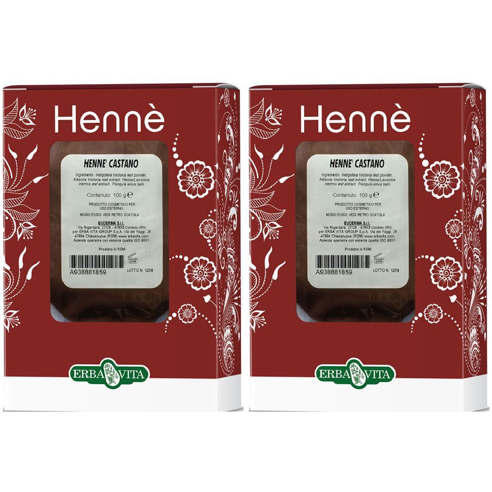 Henne Color Cap Castano 100G Set da 2