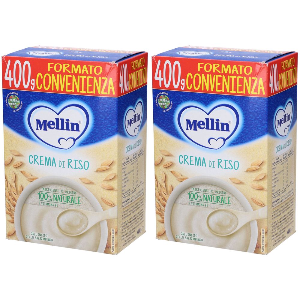Mellin Crema di Riso Set da 2