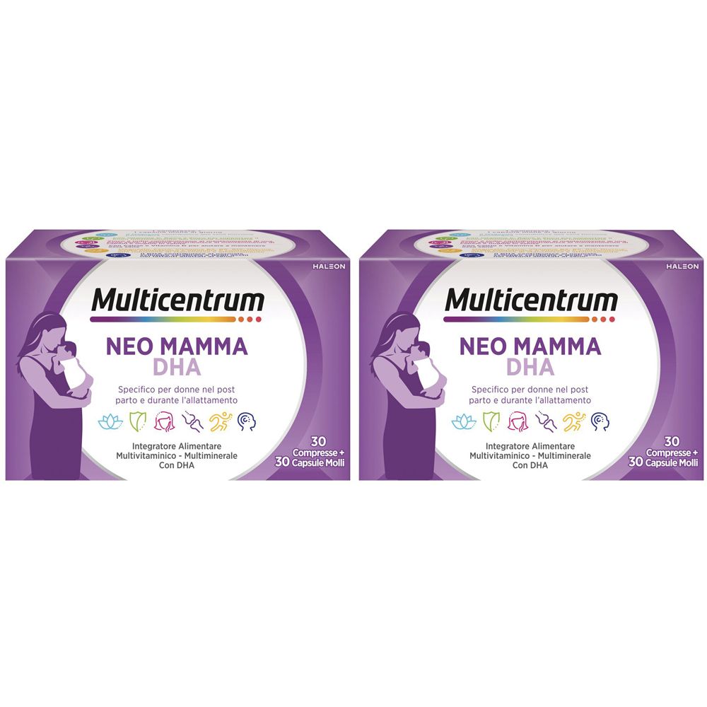 Multicentrum Neo Mamma DHA Compresse + Capsule Molli Set da 2