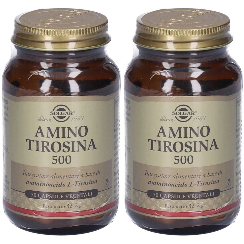 SOLGAR® Amino Tirosina 500 Set da 2