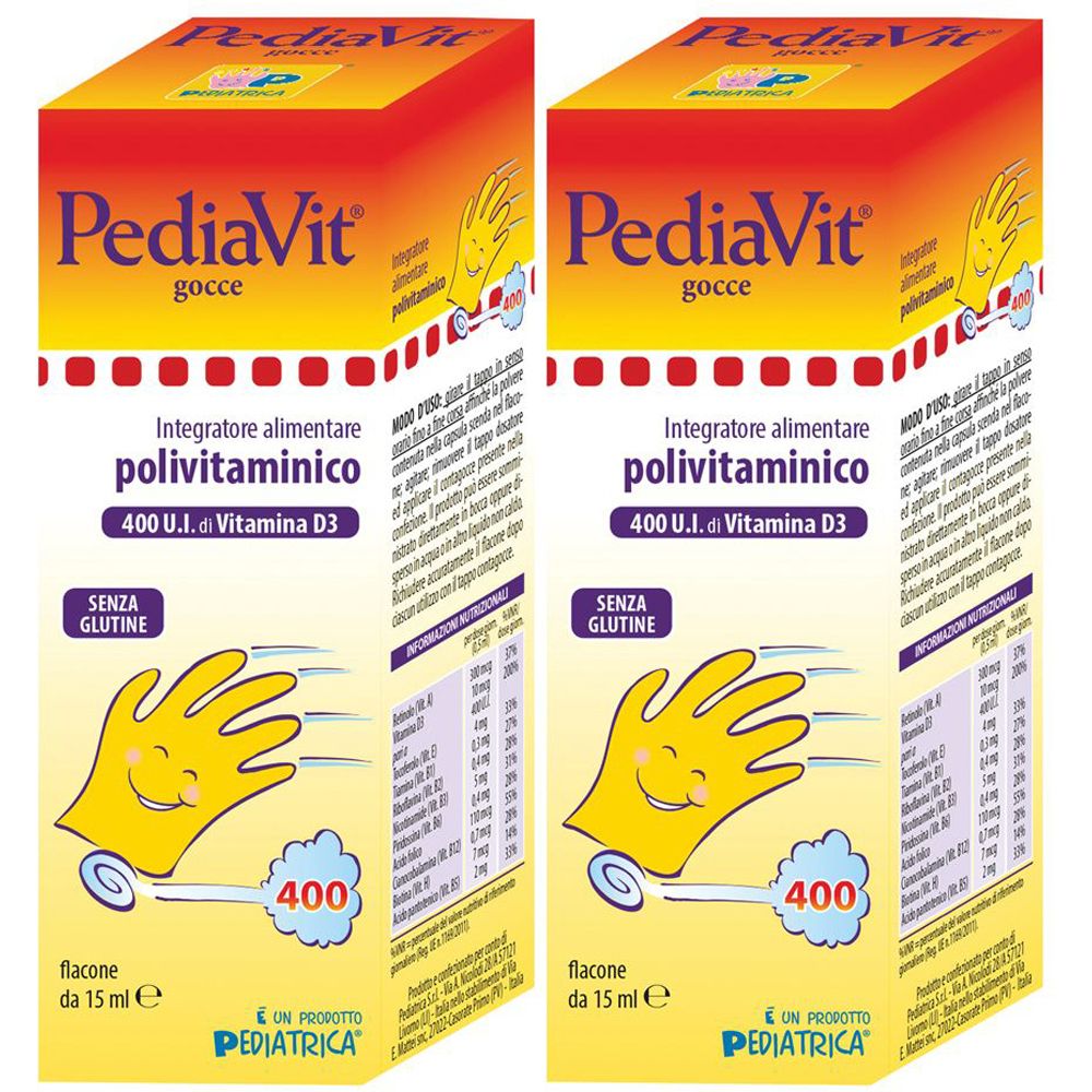 Pediavit Gocce 15 Ml Set da 2