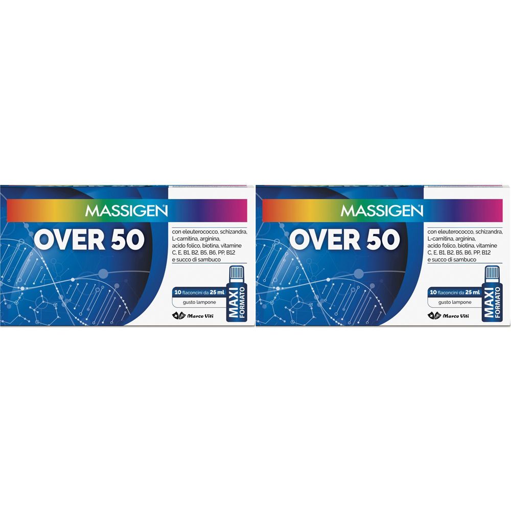 Massigen Over 50 10 Flaconi Da 25 Ml Set da 2