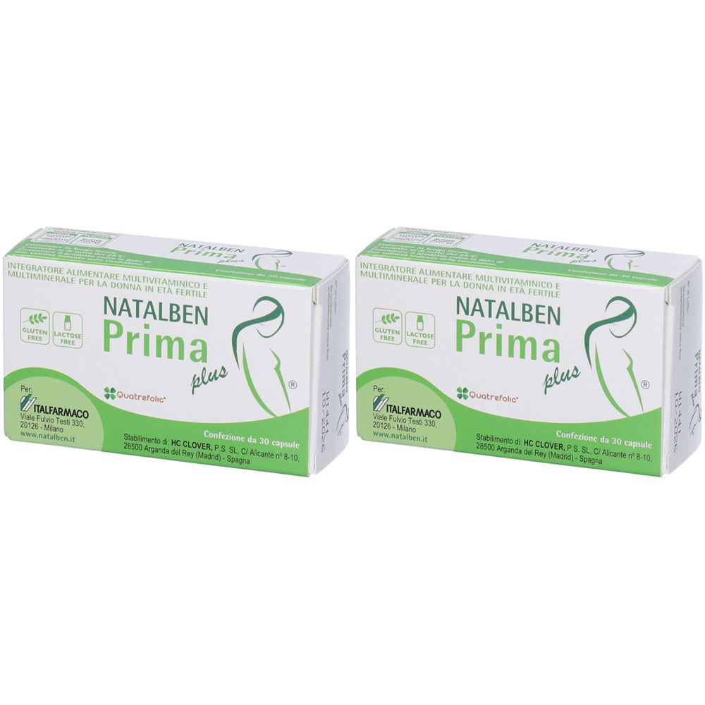 Natalben Prima Plus 30 Capsule Set da 2