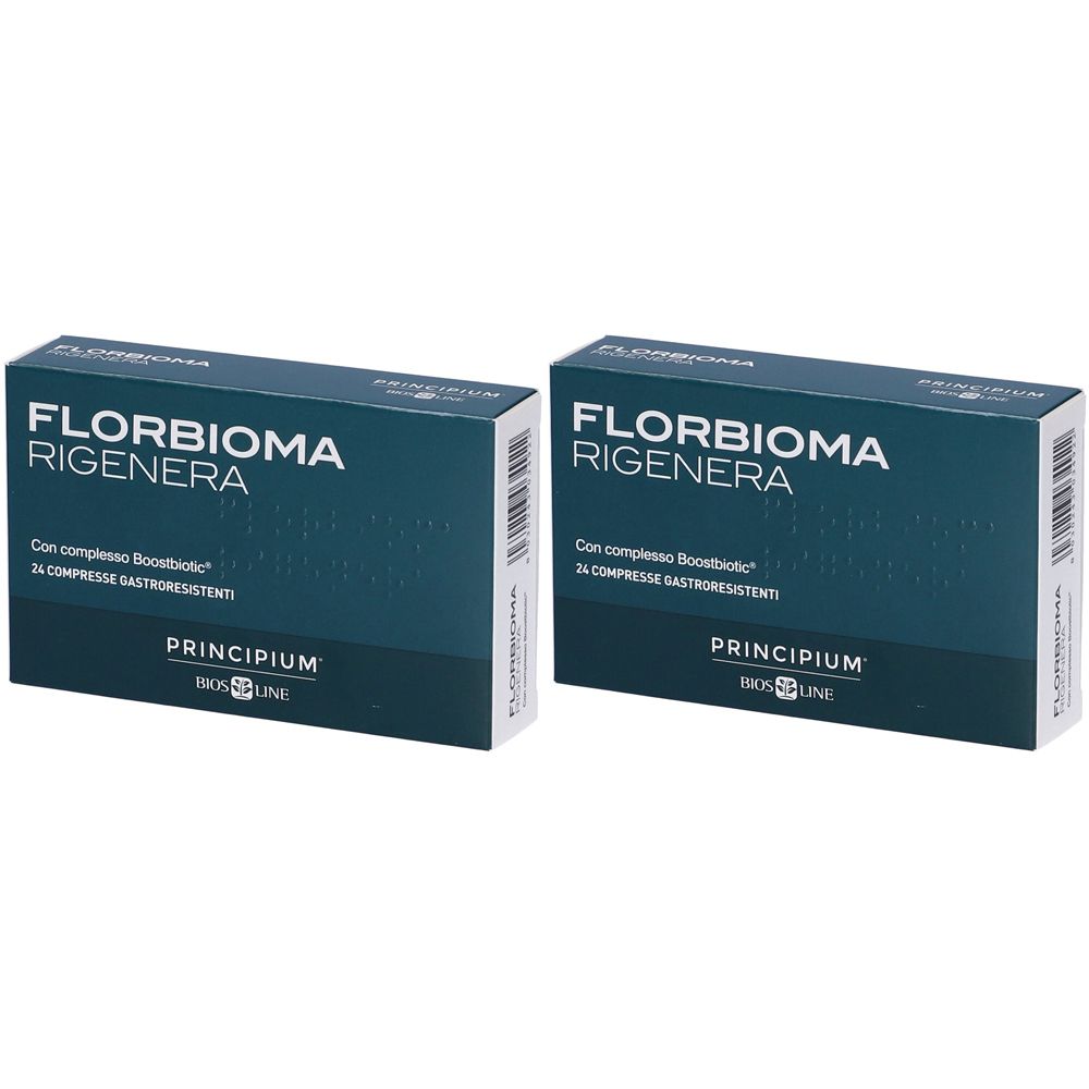 BIOSLINE Principium Florbioma Rigenera Integratore Alimentare Compresse Set da 2