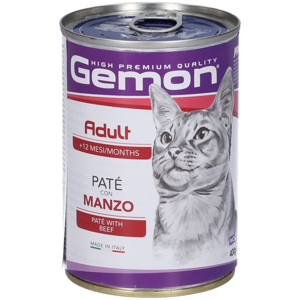 Gemon Cat Adult Paté con Manzo Set da 24