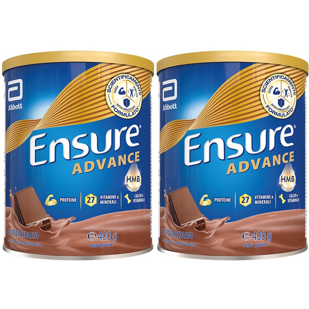 Ensure Advance Formula Nutrivigor in polvere Cioccolato Set da 2