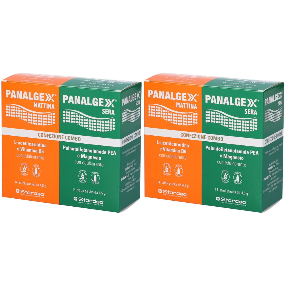 Panalgexx Mattina Stickpack + Panalgexx Sera Stickpack Confezione Combo Set da 2