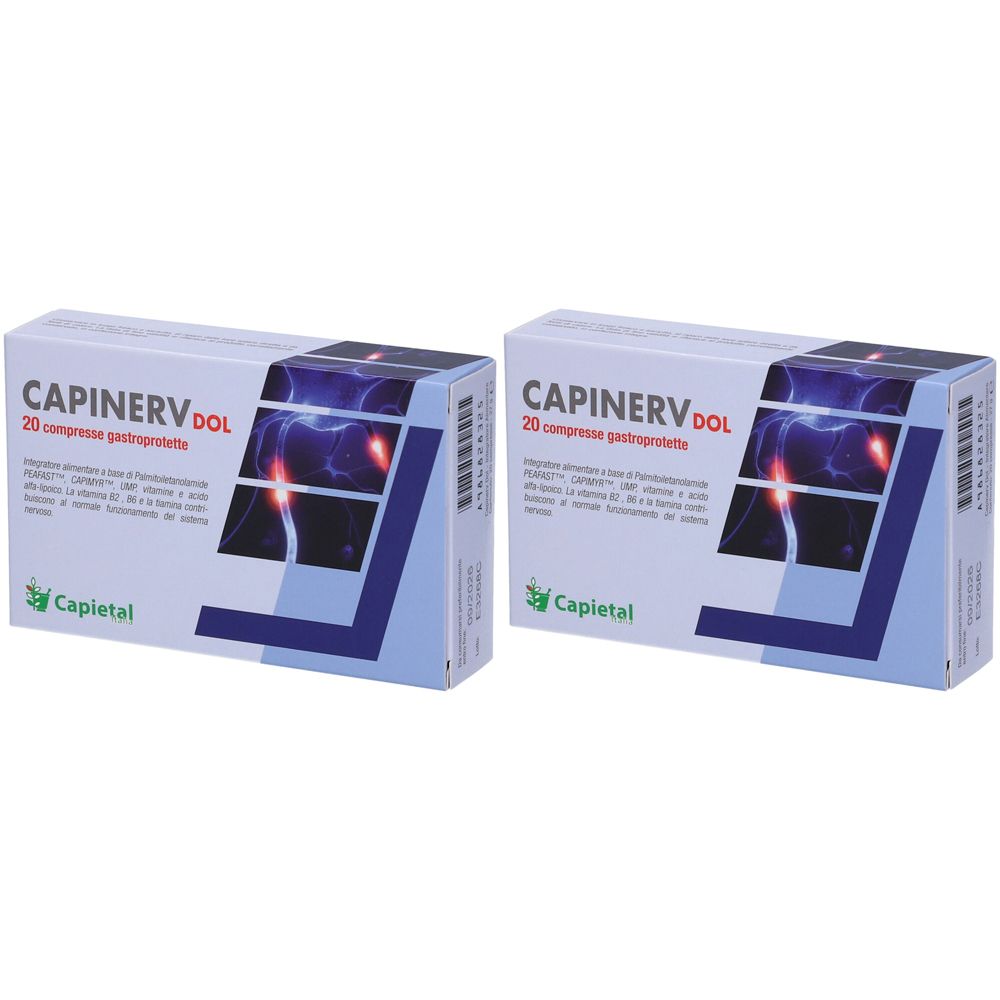 CAPINERV DOL 20CPR GASTROPROT Set da 2