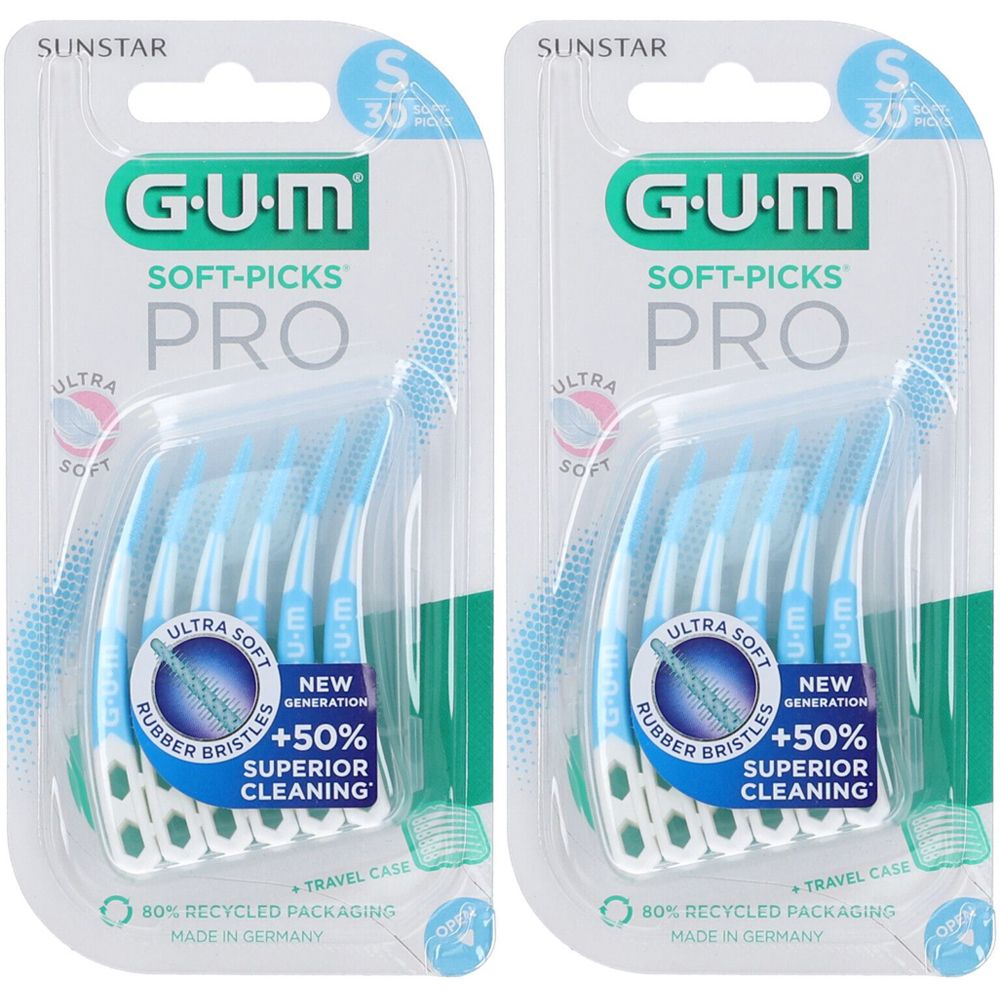 GUM Soft-Picks® PRO Scovolino Interdentale Setole Morbide Taglia S Set da 2