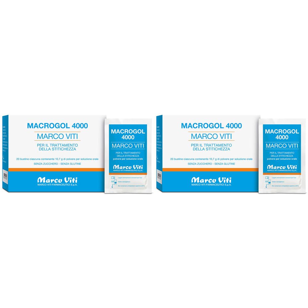 Macrogol 4000 20 Bustine Da 10,7 G Set da 2