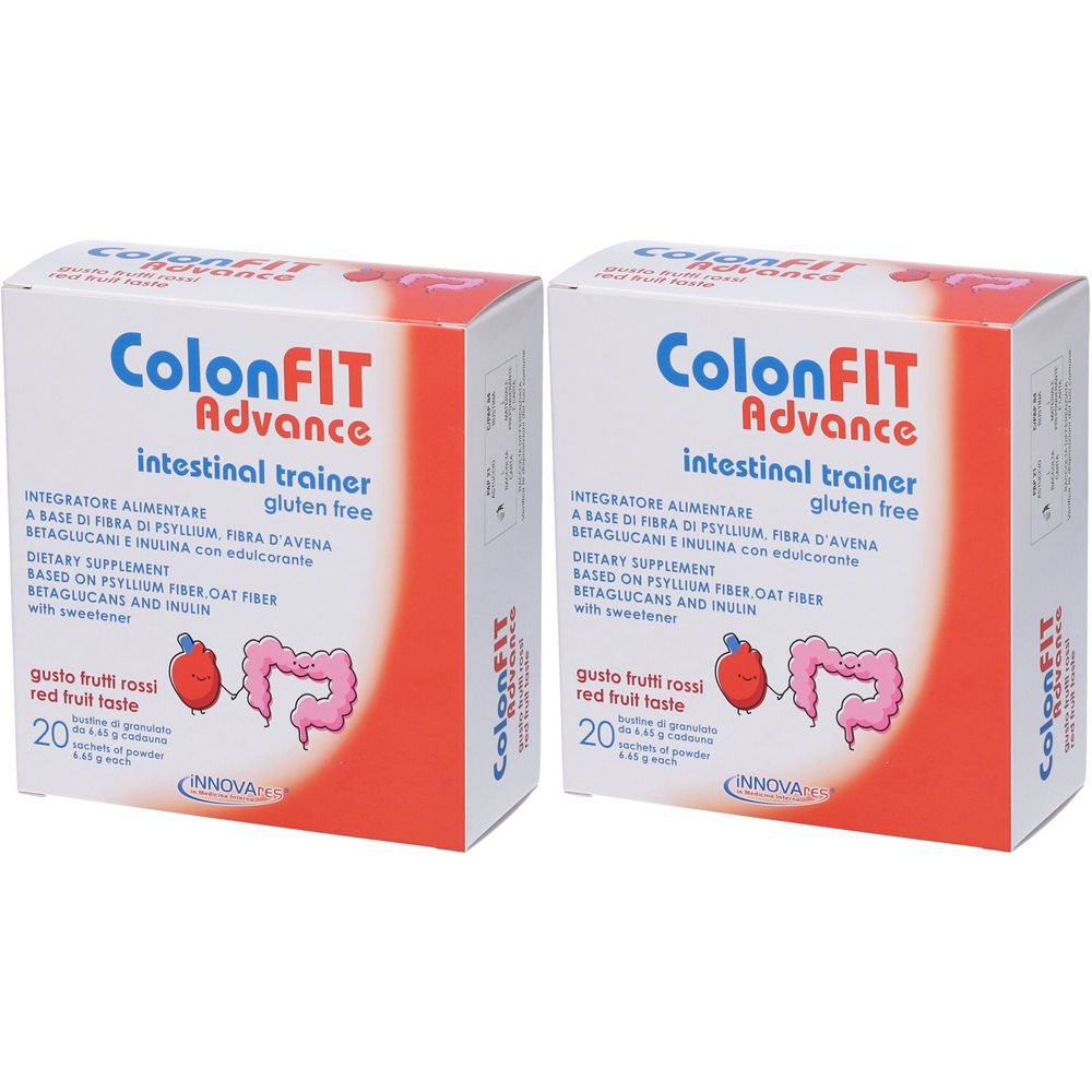 INNOVAres ColonFIT Advance Bustine Gusto Frutti Rossi Set da 2