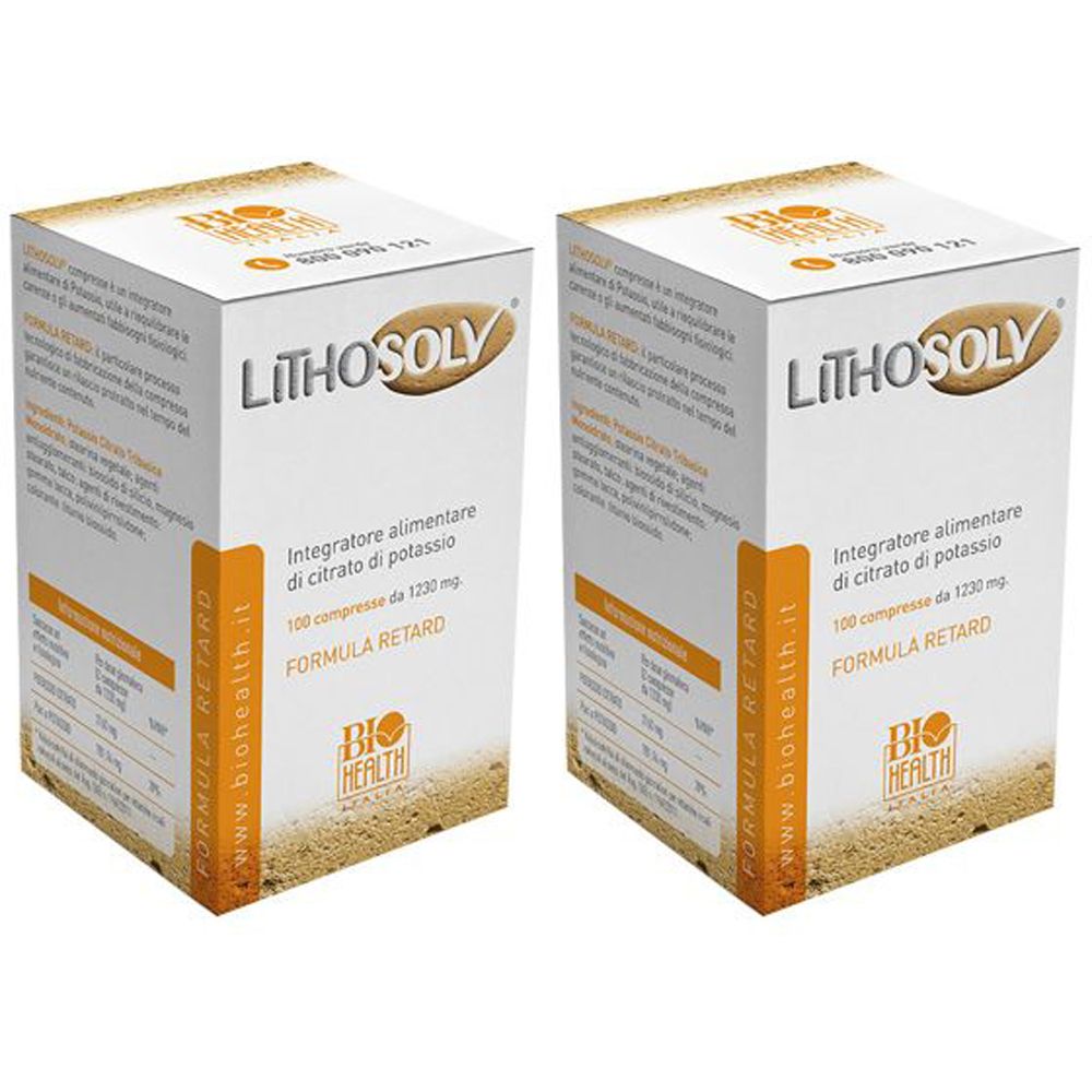 Lithosolv 100 Compresse Retard Set da 2