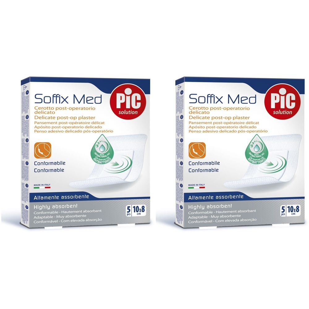 Pic® Soffix Med Cerotto Post-operatorio​ 10 x 8 cm Set da 2