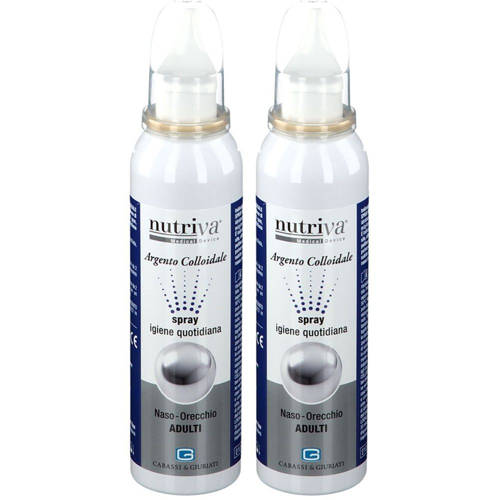 Nutriva® Argento Colloidale Spray Set da 2