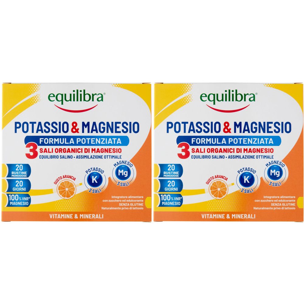 Equilibra® Potassio & Magnesio Formula Potenziata Set da 2