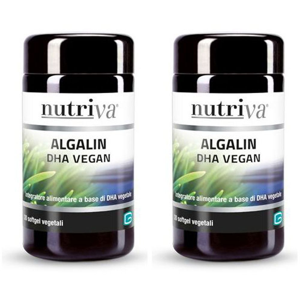 Nutriva Algalin Dha Vegan 30 Softgel Vegetali Set da 2