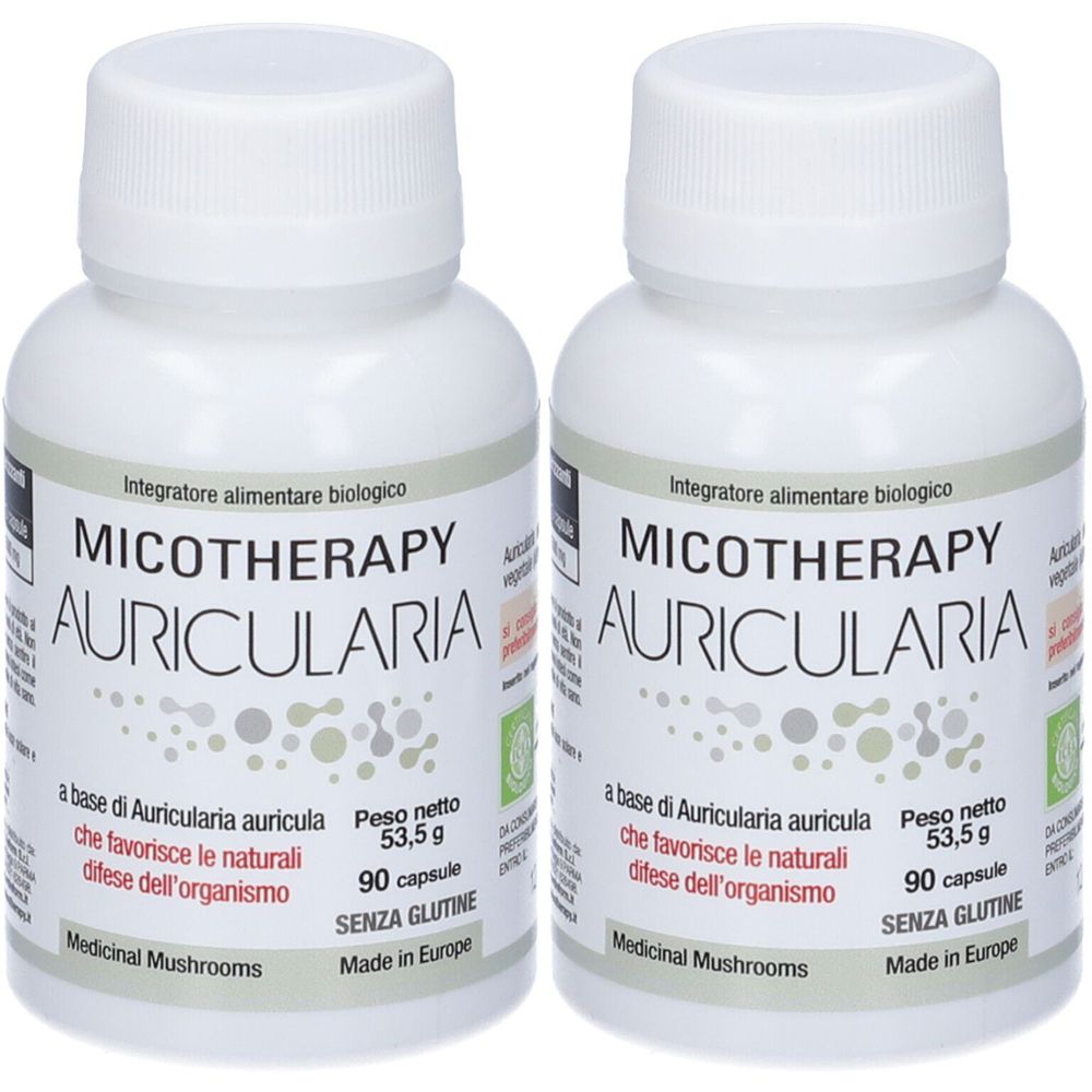 Micotherapy Auricularia Integratore Alimentare Set da 2