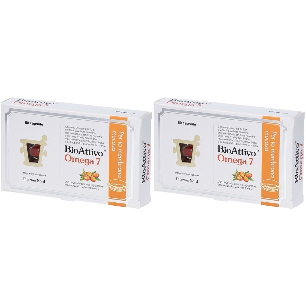 Bioattivo Omega 7 60 Capsule Set da 2
