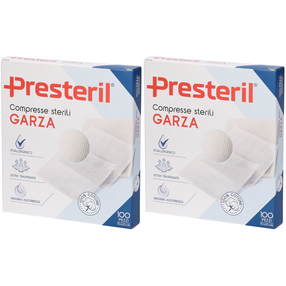 Medipresteril Compresse Di Garza Sterili Set da 2