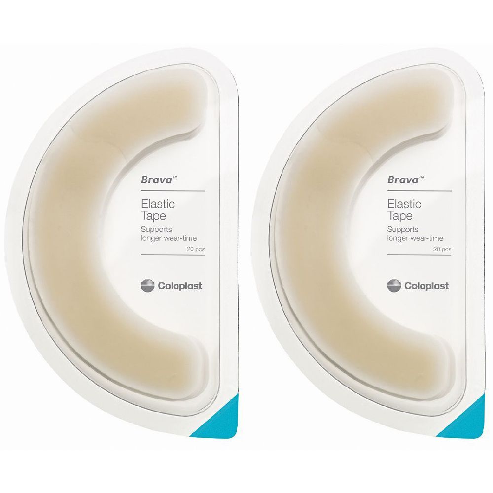 Brava® Cerotto Elastico Idrocolloide Mezzaluna Set da 2
